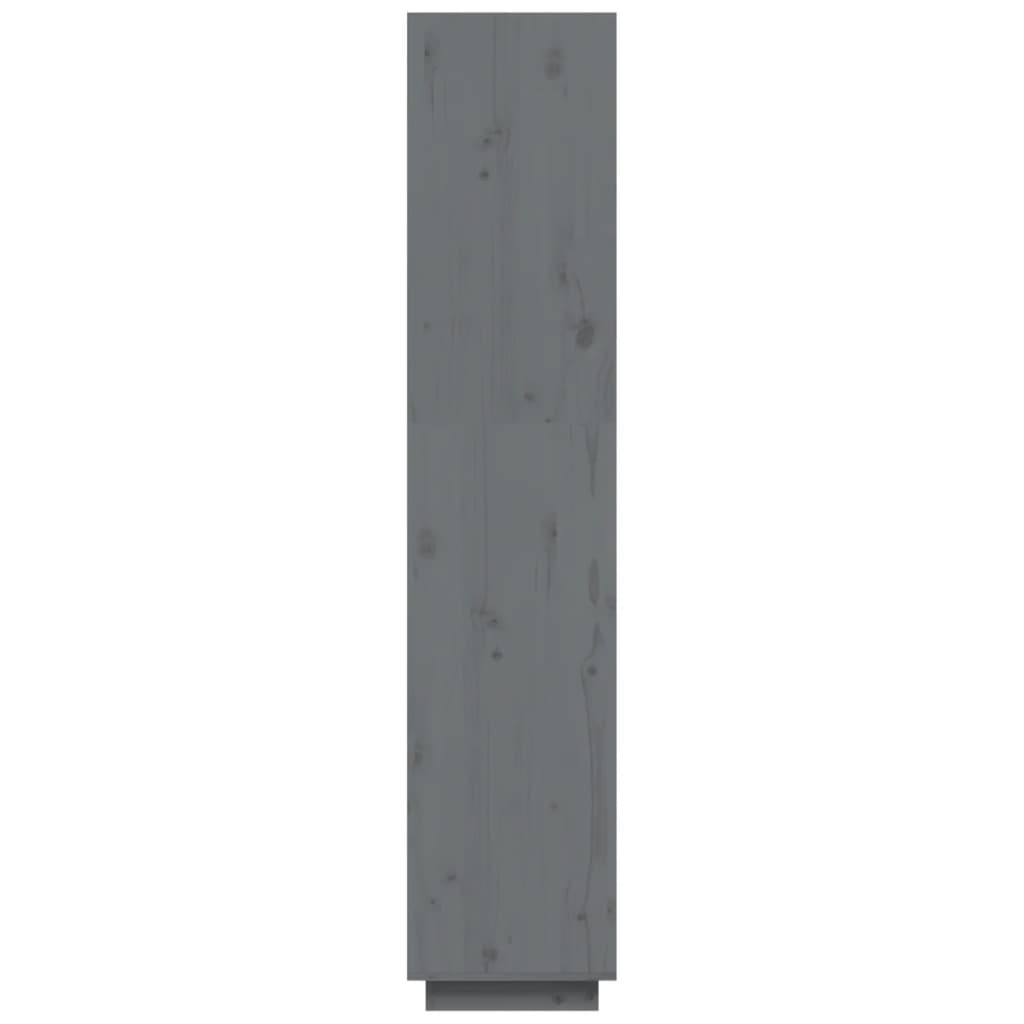 Bibliothèque/Séparateur de pièce Gris 40x35x167 cm Pin solide - XIOS