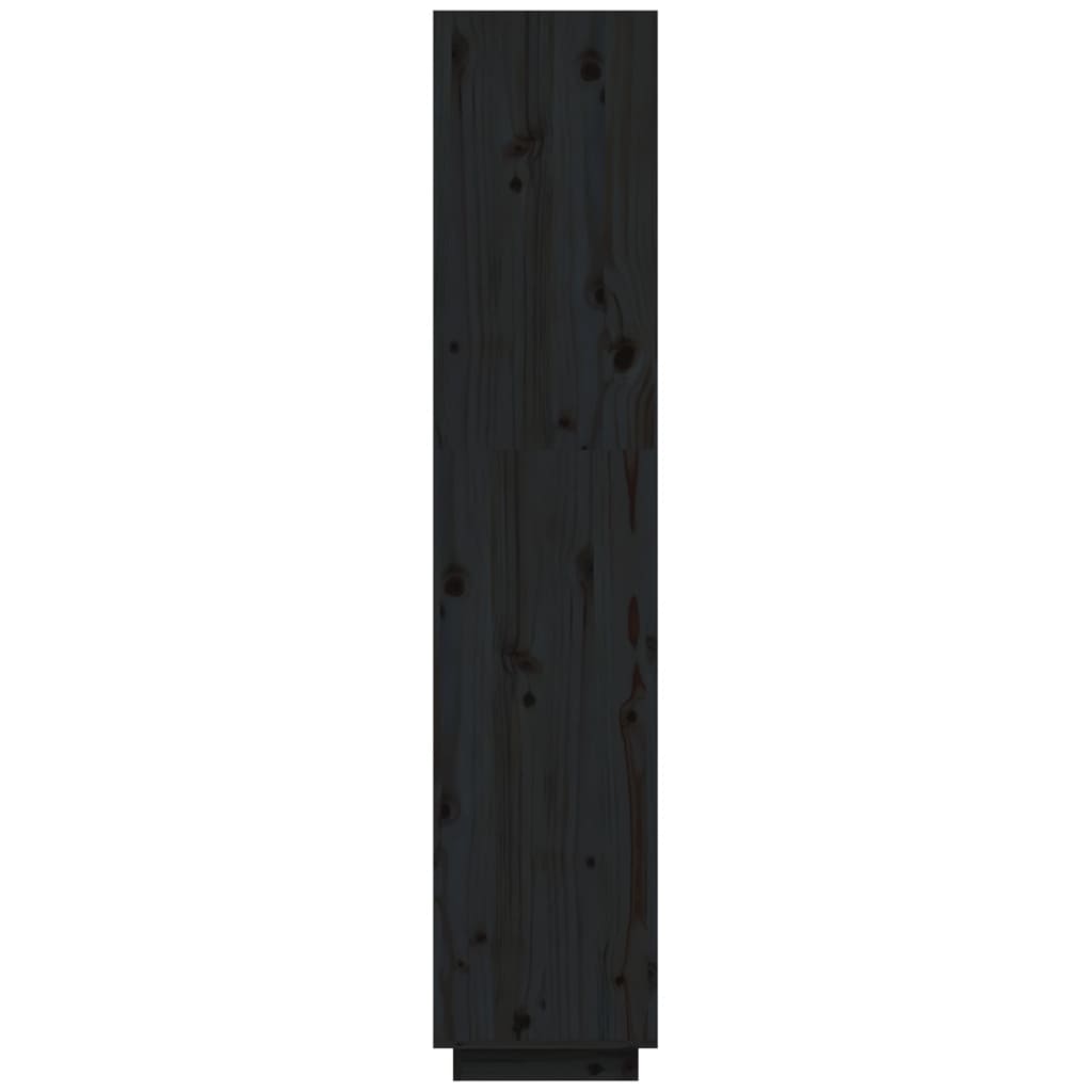 Bibliothèque/Séparateur de pièce Noir 40x35x167 cm Pin solide - XIOS