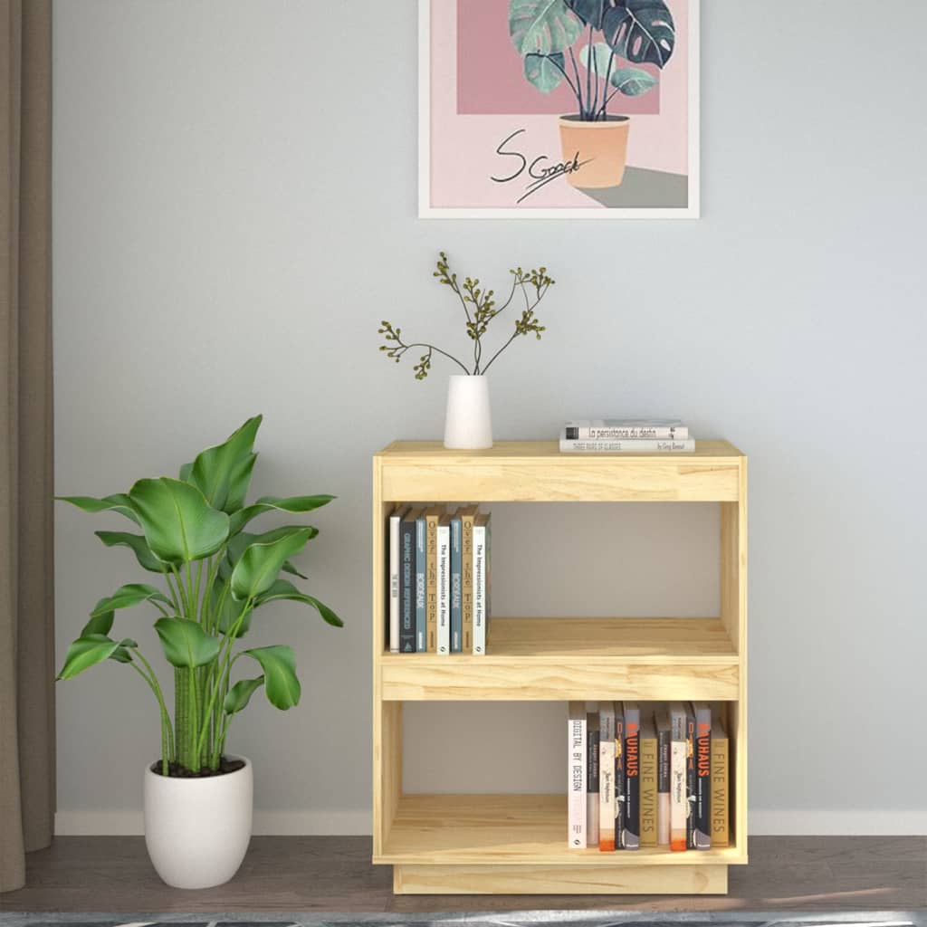 Bibliothèque 60x35x71 cm bois de pin massif - XIOS