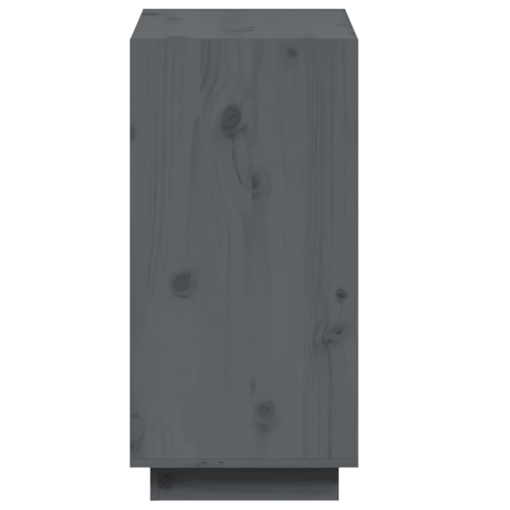Bibliothèque Gris 60x35x71 cm Bois de pin massif - XIOS