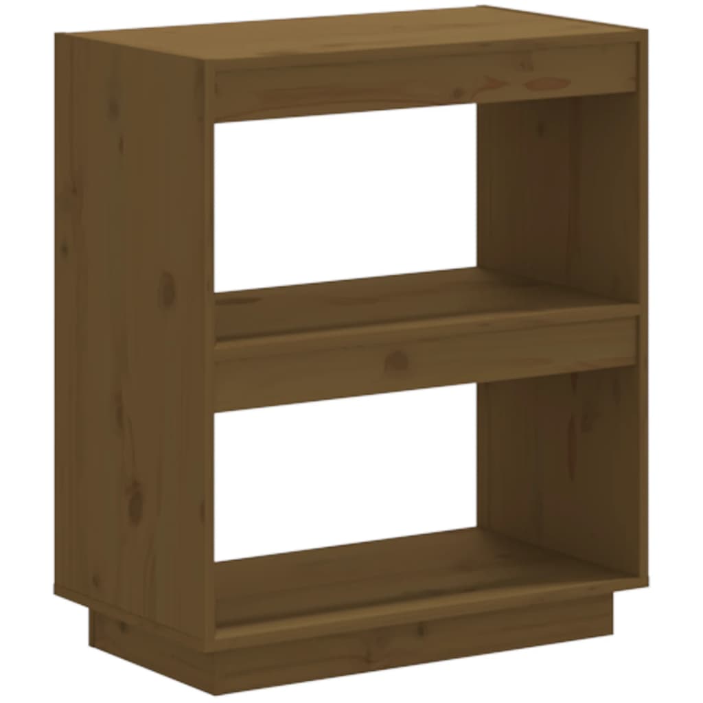 Bibliothèque Marron miel 60x35x71 cm Bois de pin massif - XIOS
