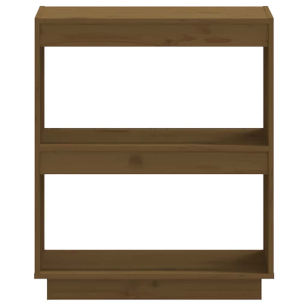 Bibliothèque Marron miel 60x35x71 cm Bois de pin massif - XIOS
