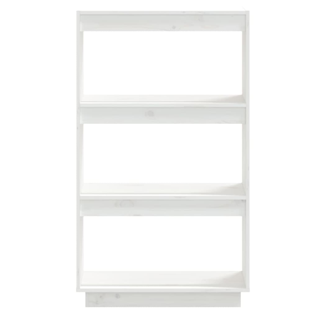 Bibliothèque/Séparateur de pièce Blanc 60x35x103 cm Pin massif - XIOS