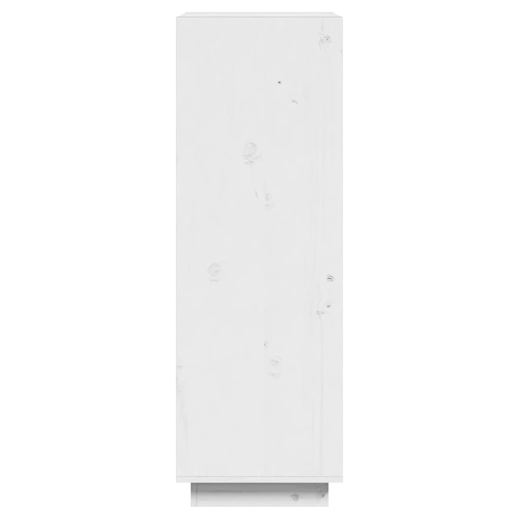 Bibliothèque/Séparateur de pièce Blanc 60x35x103 cm Pin massif - XIOS