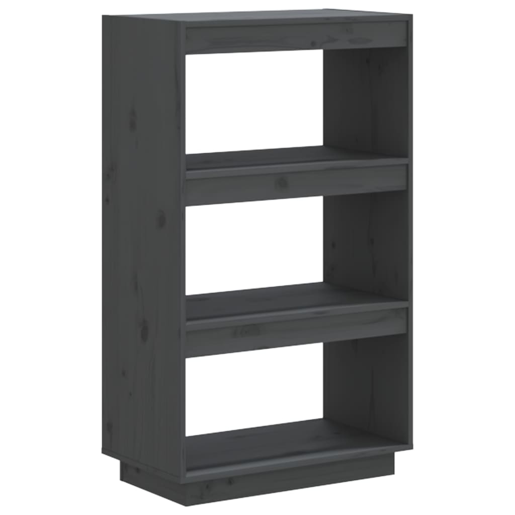Bibliothèque/Séparateur de pièce Gris 60x35x103 cm Pin massif - XIOS