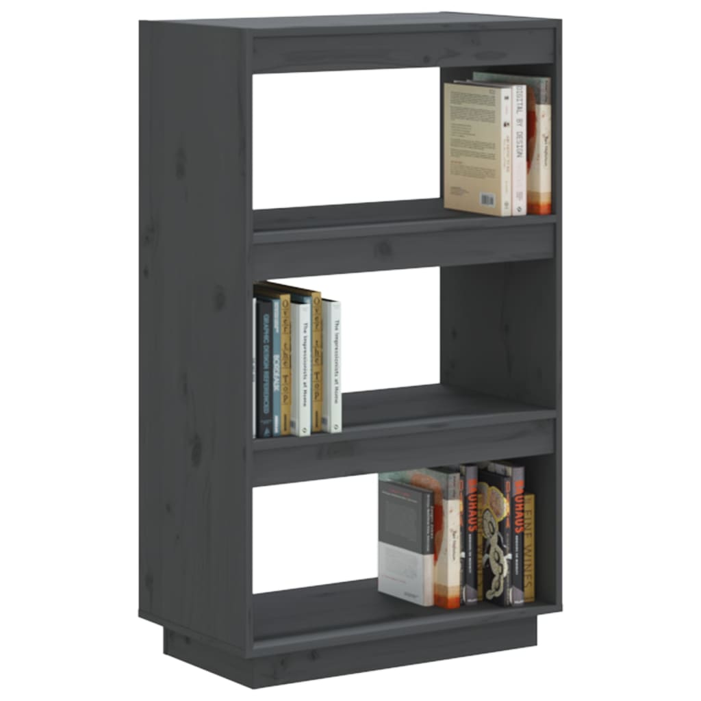 Bibliothèque/Séparateur de pièce Gris 60x35x103 cm Pin massif - XIOS