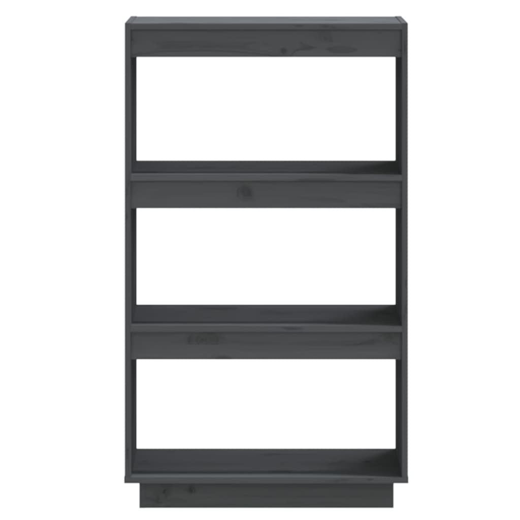 Bibliothèque/Séparateur de pièce Gris 60x35x103 cm Pin massif - XIOS