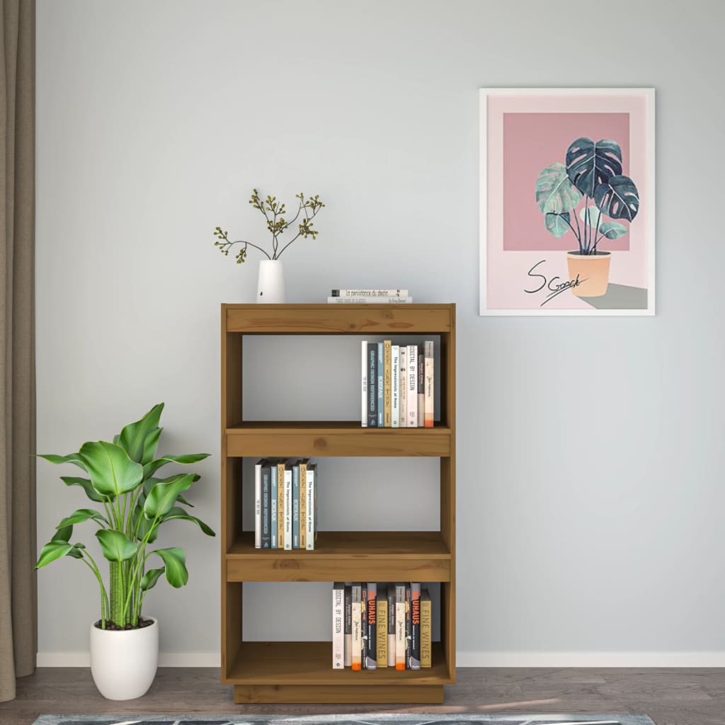 Bibliothèque/Séparateur de pièce Marron miel 60x35x103 cm Pin - XIOS