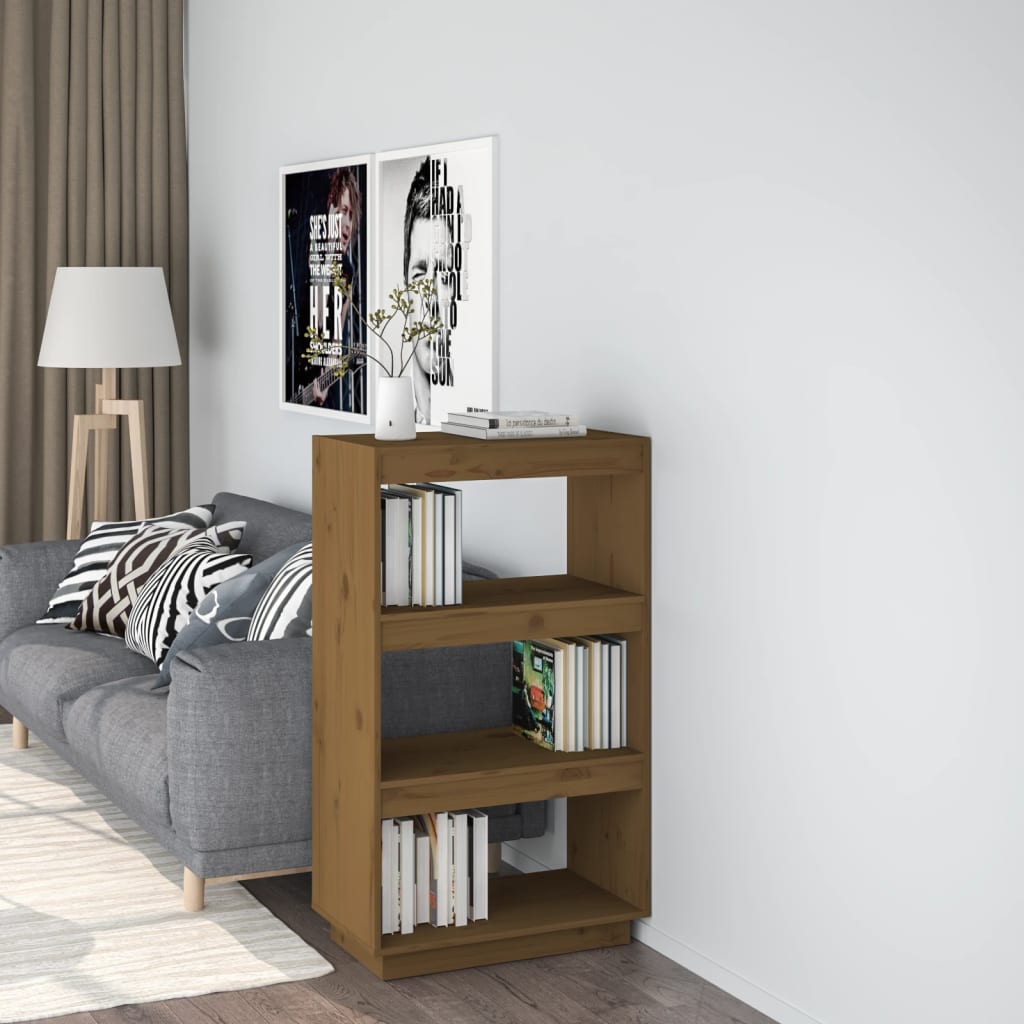 Bibliothèque/Séparateur de pièce Marron miel 60x35x103 cm Pin - XIOS