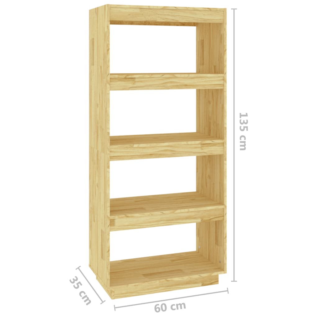 Bibliothèque/Séparateur de pièce 60x35x135 cm pin massif - XIOS