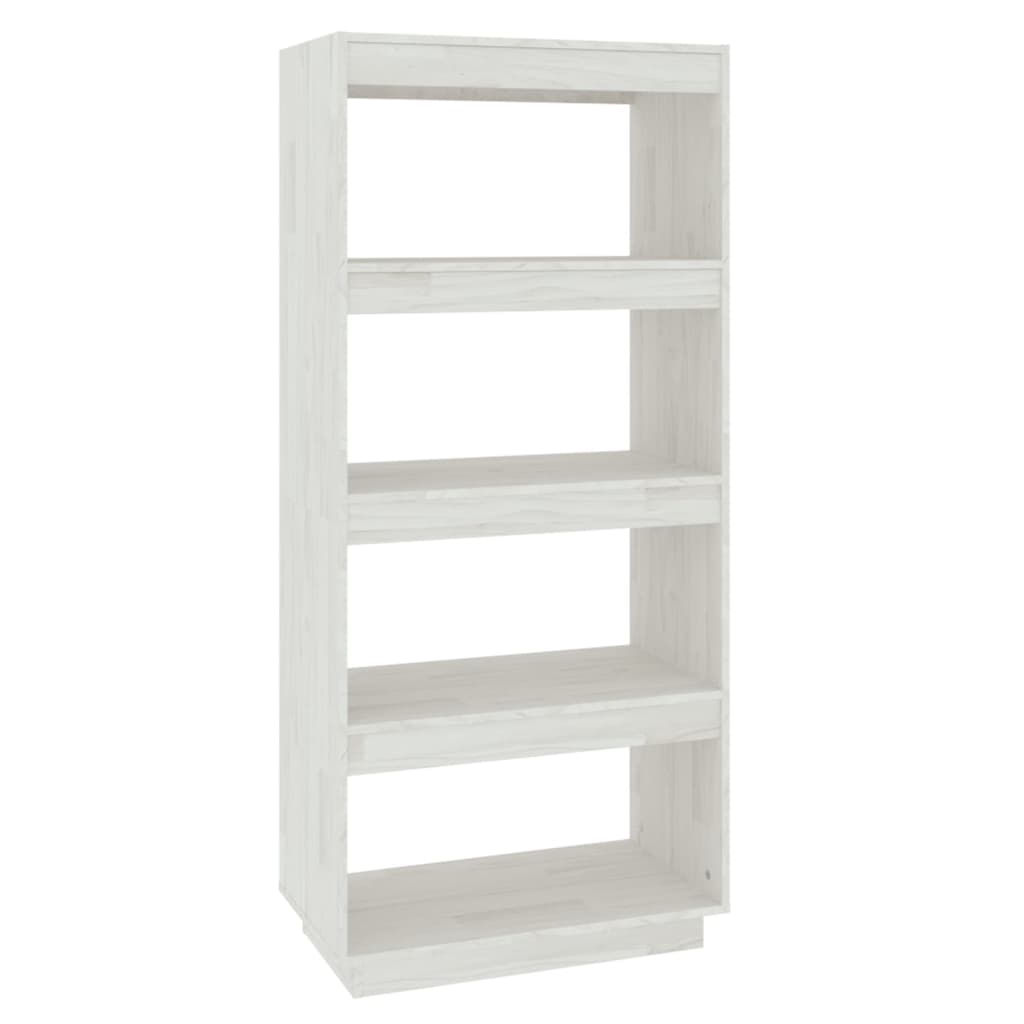 Bibliothèque/Séparateur de pièce Blanc 60x35x135 cm Pin massif - XIOS