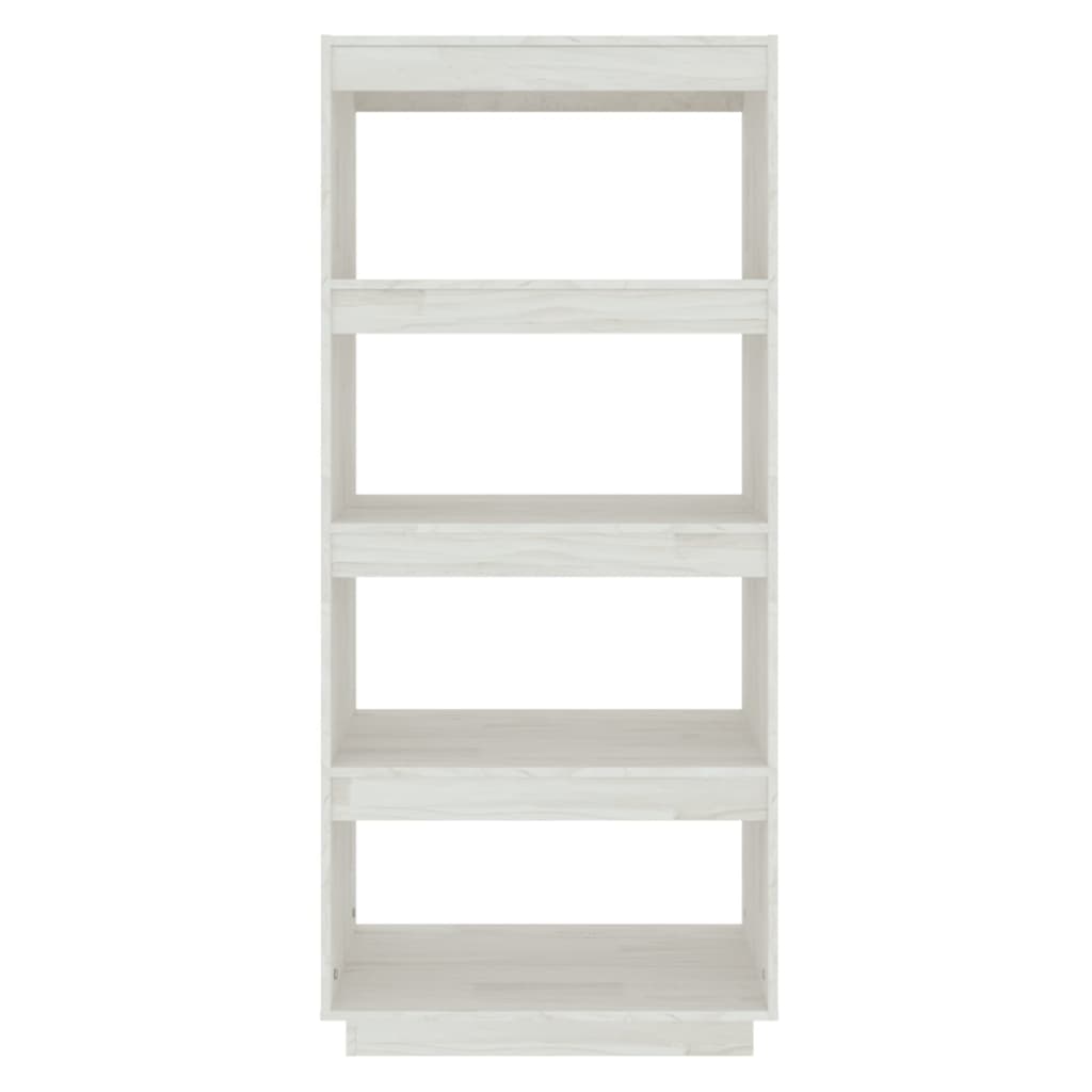 Bibliothèque/Séparateur de pièce Blanc 60x35x135 cm Pin massif - XIOS
