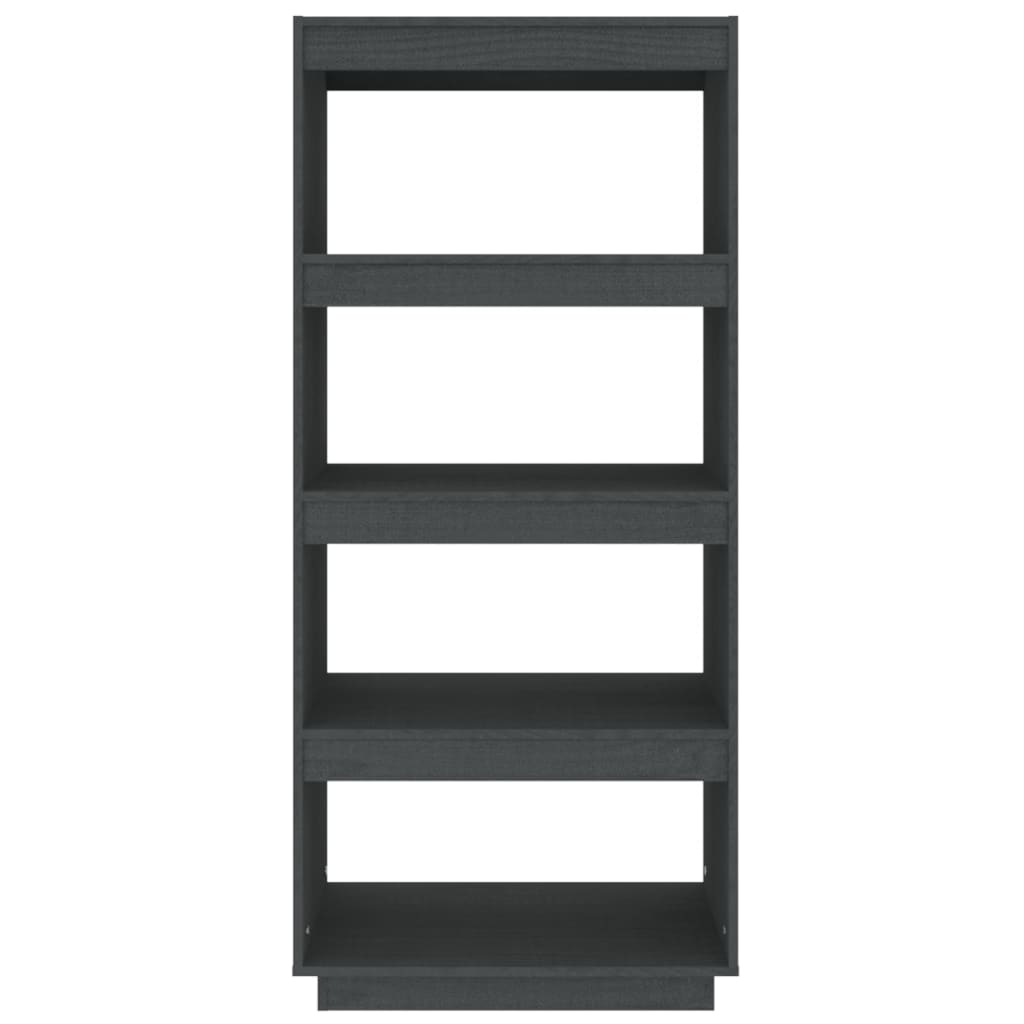 Bibliothèque/Séparateur de pièce Gris 60x35x135 cm Pin massif - XIOS