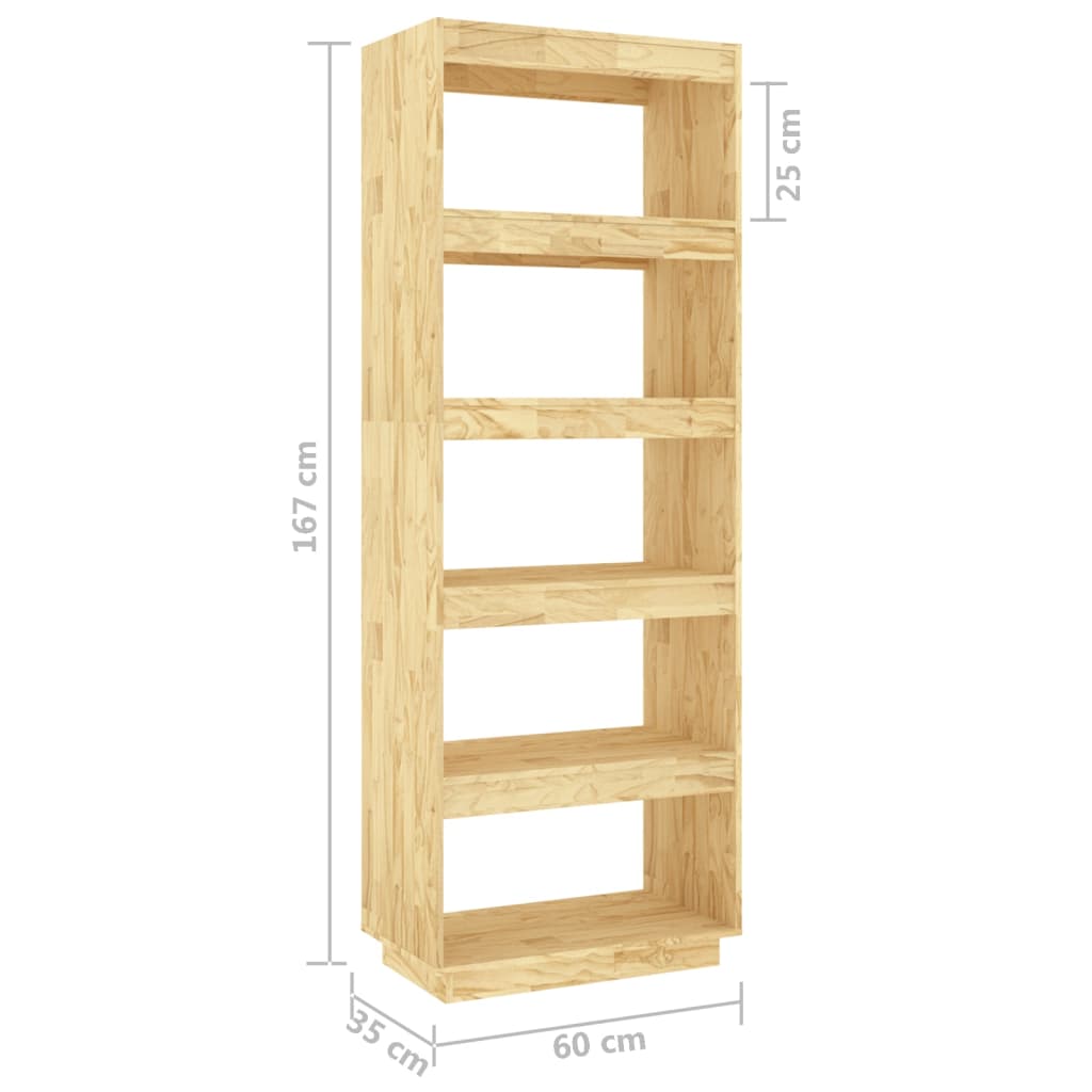 Bibliothèque/Séparateur de pièce 60x35x167 cm pin massif - XIOS