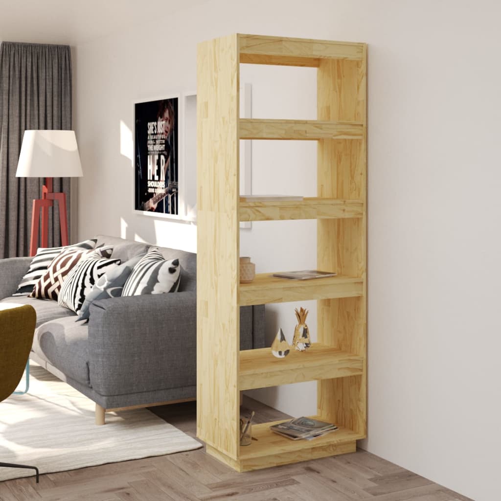 Bibliothèque/Séparateur de pièce 60x35x167 cm pin massif - XIOS