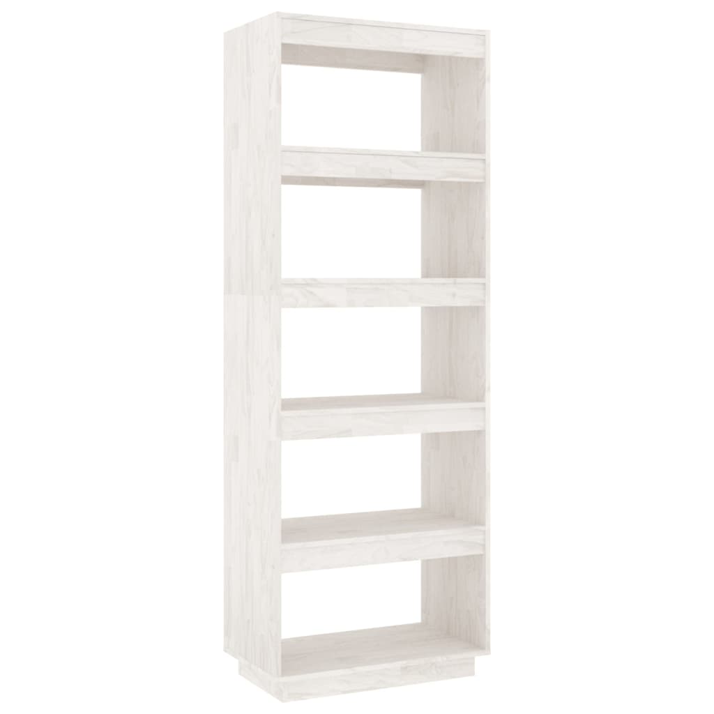 Bibliothèque/Séparateur de pièce Blanc 60x35x167 cm Pin massif - XIOS