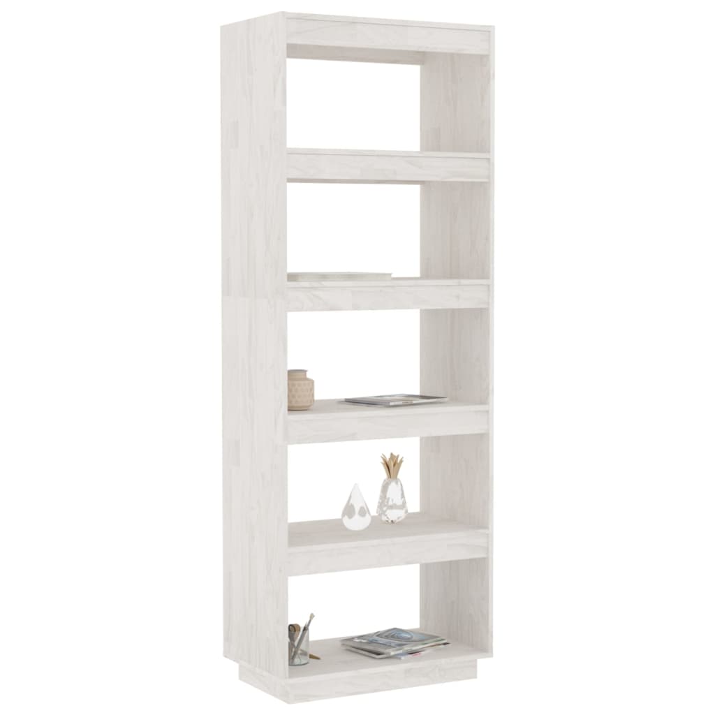 Bibliothèque/Séparateur de pièce Blanc 60x35x167 cm Pin massif - XIOS