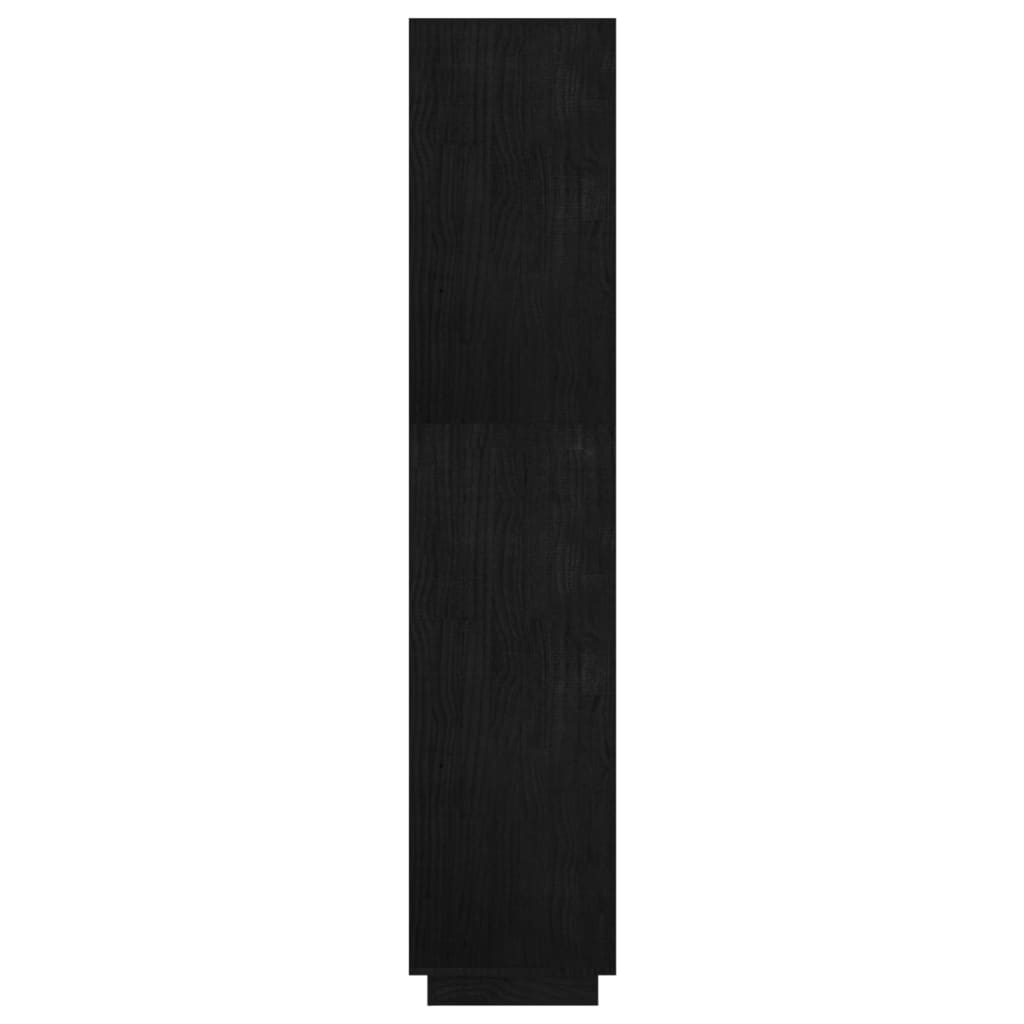 Bibliothèque/Séparateur de pièce Noir 60x35x167 cm Pin massif - XIOS