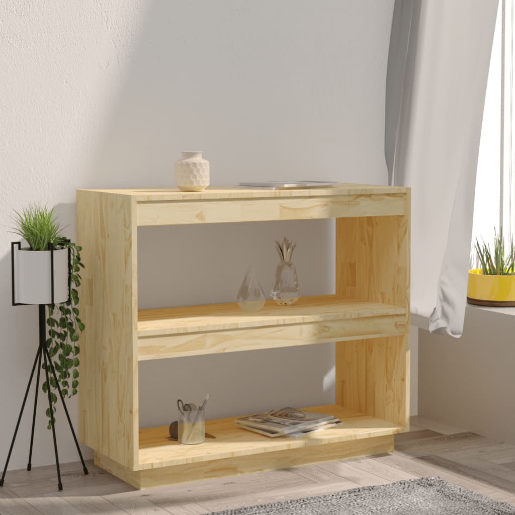 Bibliothèque 80x35x71 cm bois de pin massif - XIOS