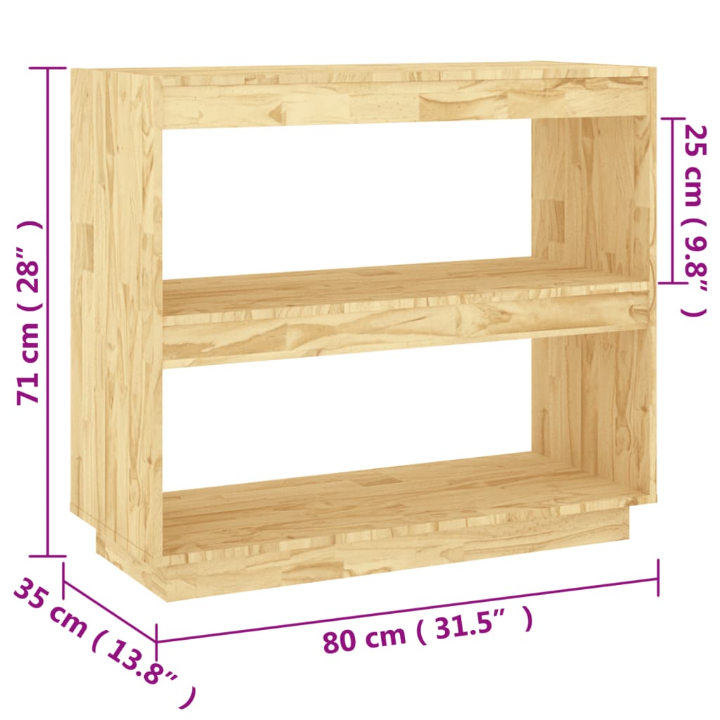 Bibliothèque 80x35x71 cm bois de pin massif - XIOS