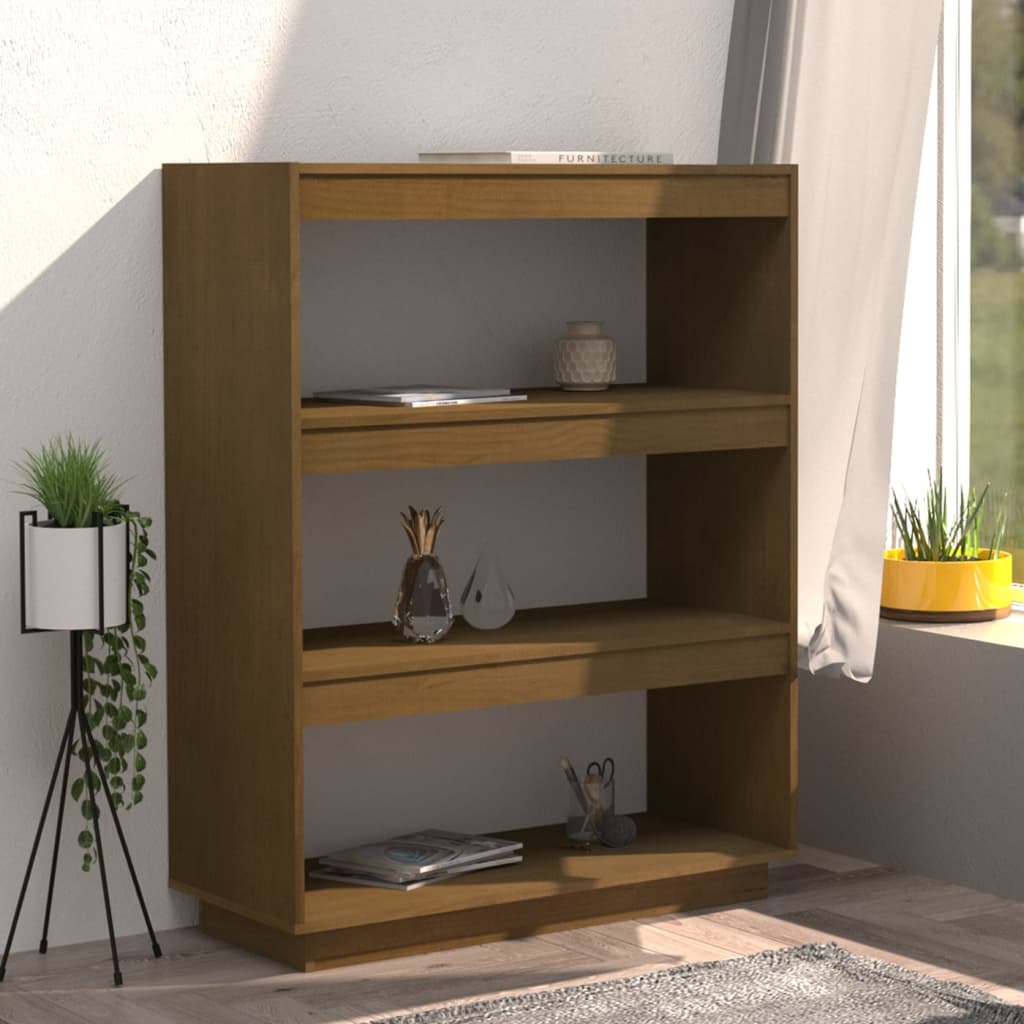 Bibliothèque/Séparateur de pièce Marron miel 80x35x103 cm Pin - XIOS