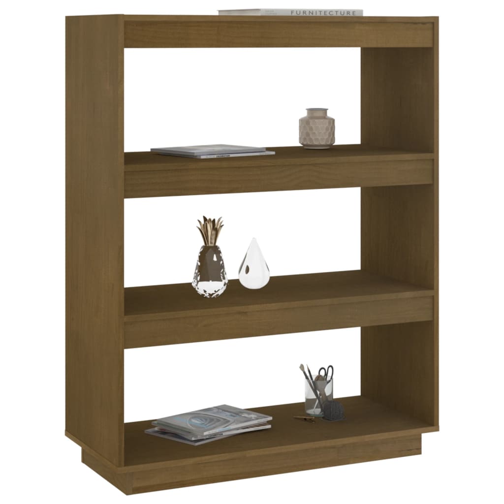 Bibliothèque/Séparateur de pièce Marron miel 80x35x103 cm Pin - XIOS