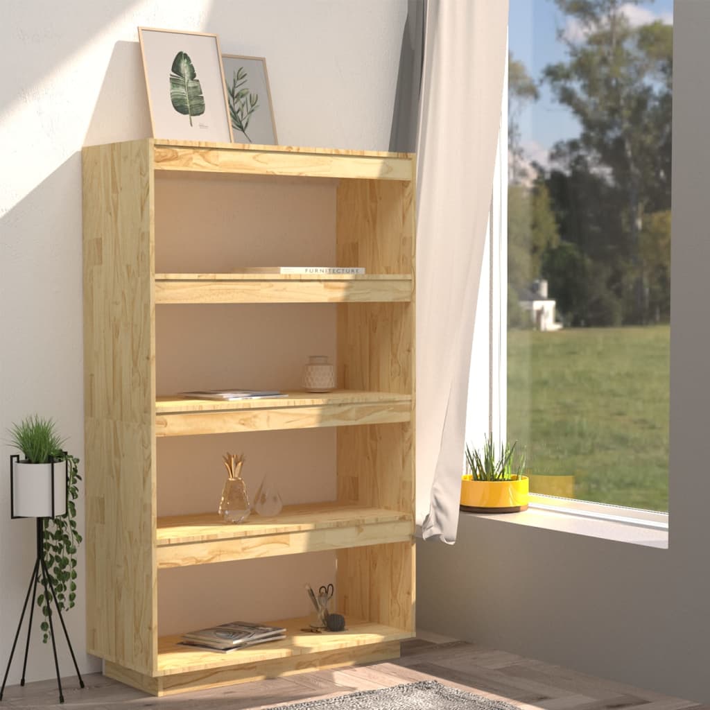 Bibliothèque/Séparateur de pièce 80x35x135cm bois de pin massif - XIOS
