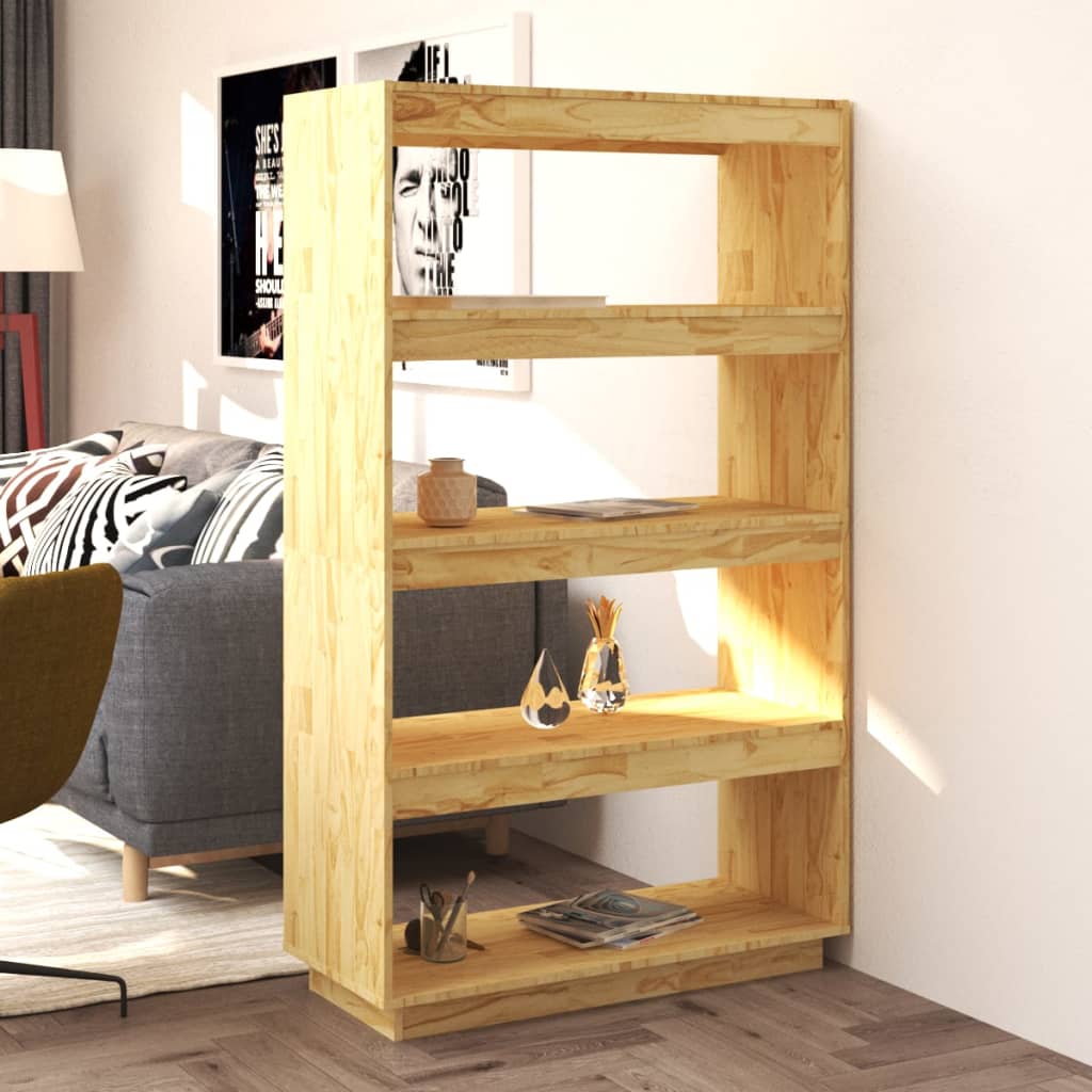 Bibliothèque/Séparateur de pièce 80x35x135cm bois de pin massif - XIOS