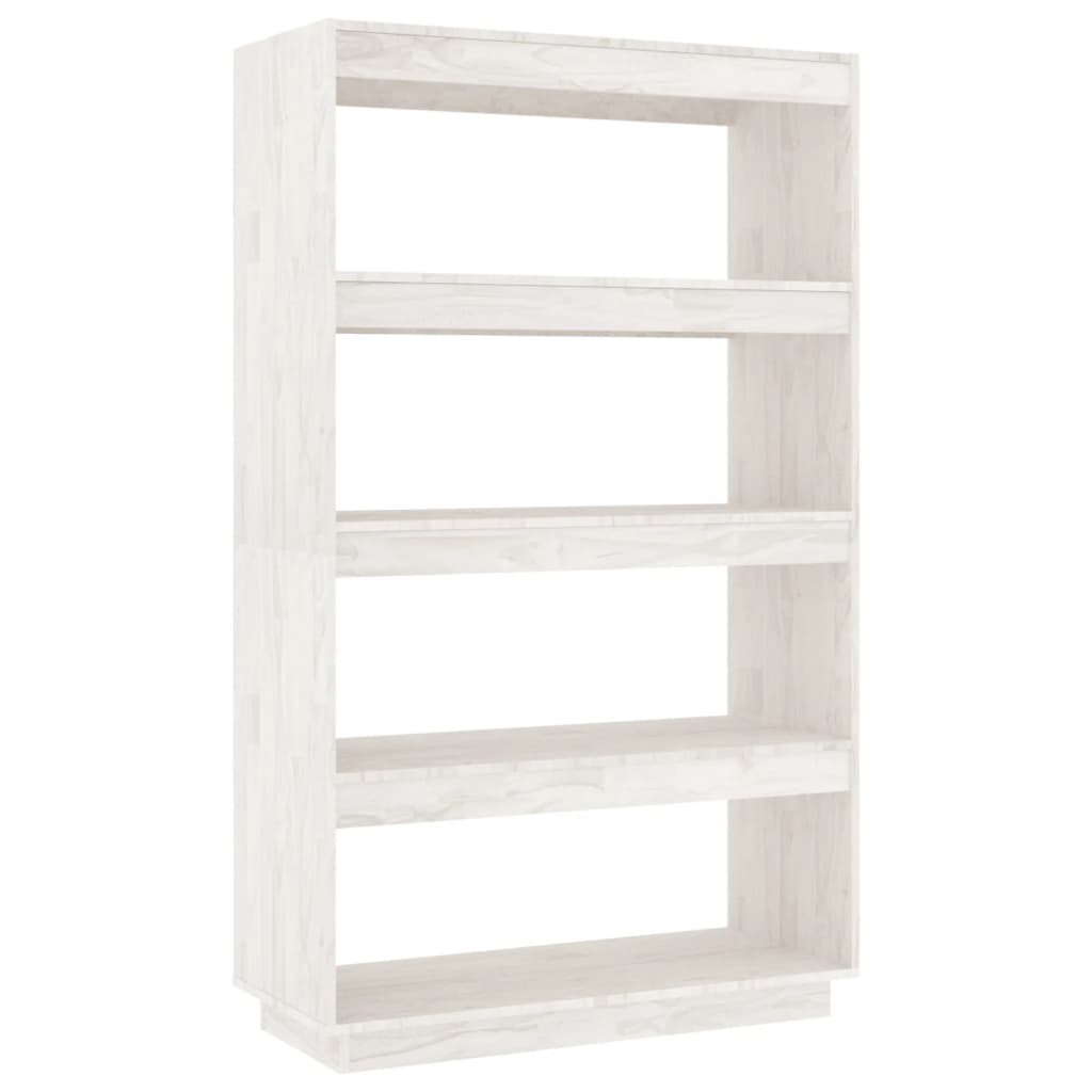 Bibliothèque/Séparateur de pièce Blanc 80x35x135 cm Pin massif - XIOS