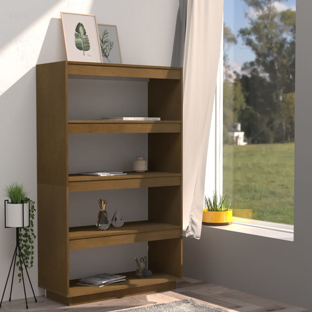 Bibliothèque/Séparateur de pièce Marron miel 80x35x135 cm Pin - XIOS
