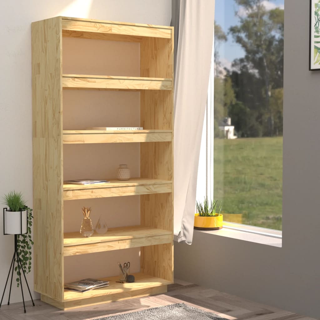 Bibliothèque/Séparateur de pièce 80x35x167 cm pin massif - XIOS