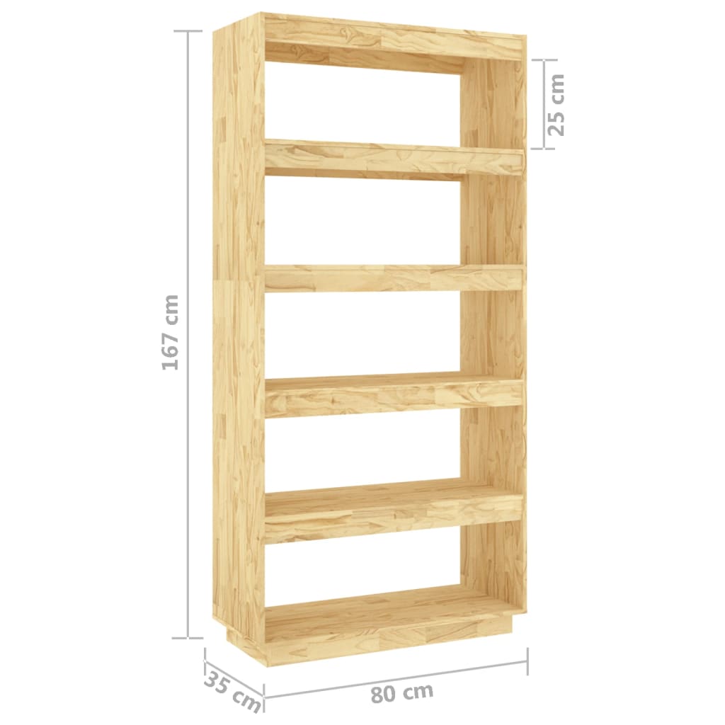 Bibliothèque/Séparateur de pièce 80x35x167 cm pin massif - XIOS