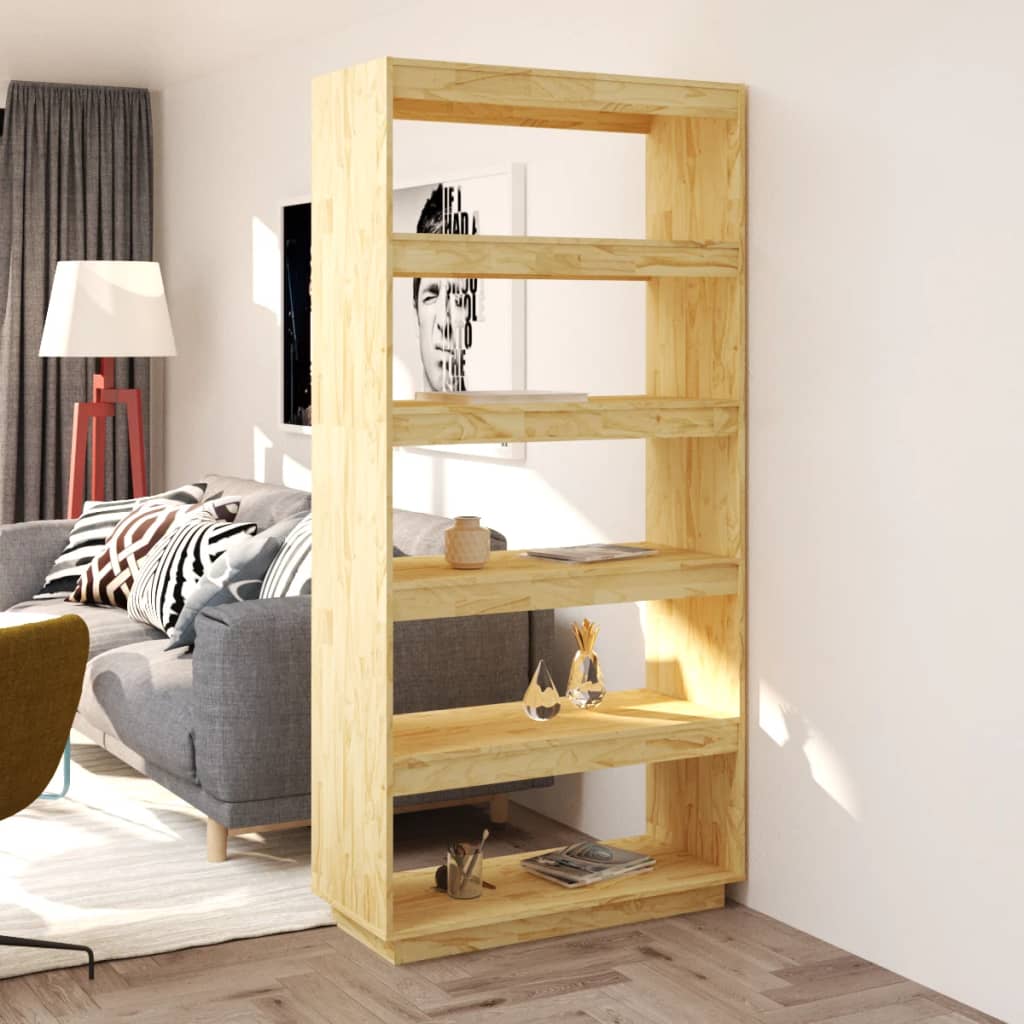 Bibliothèque/Séparateur de pièce 80x35x167 cm pin massif - XIOS