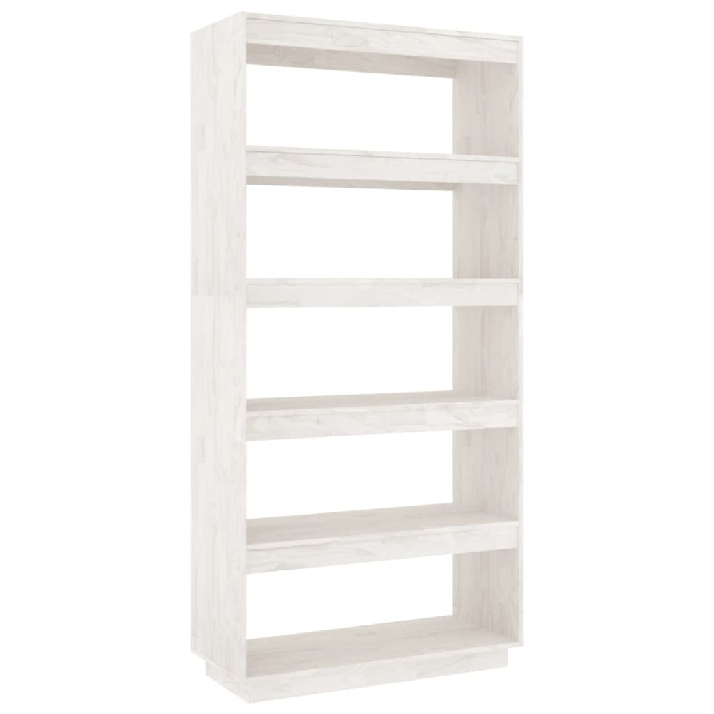 Bibliothèque/Séparateur de pièce Blanc 80x35x167 cm Pin massif - XIOS