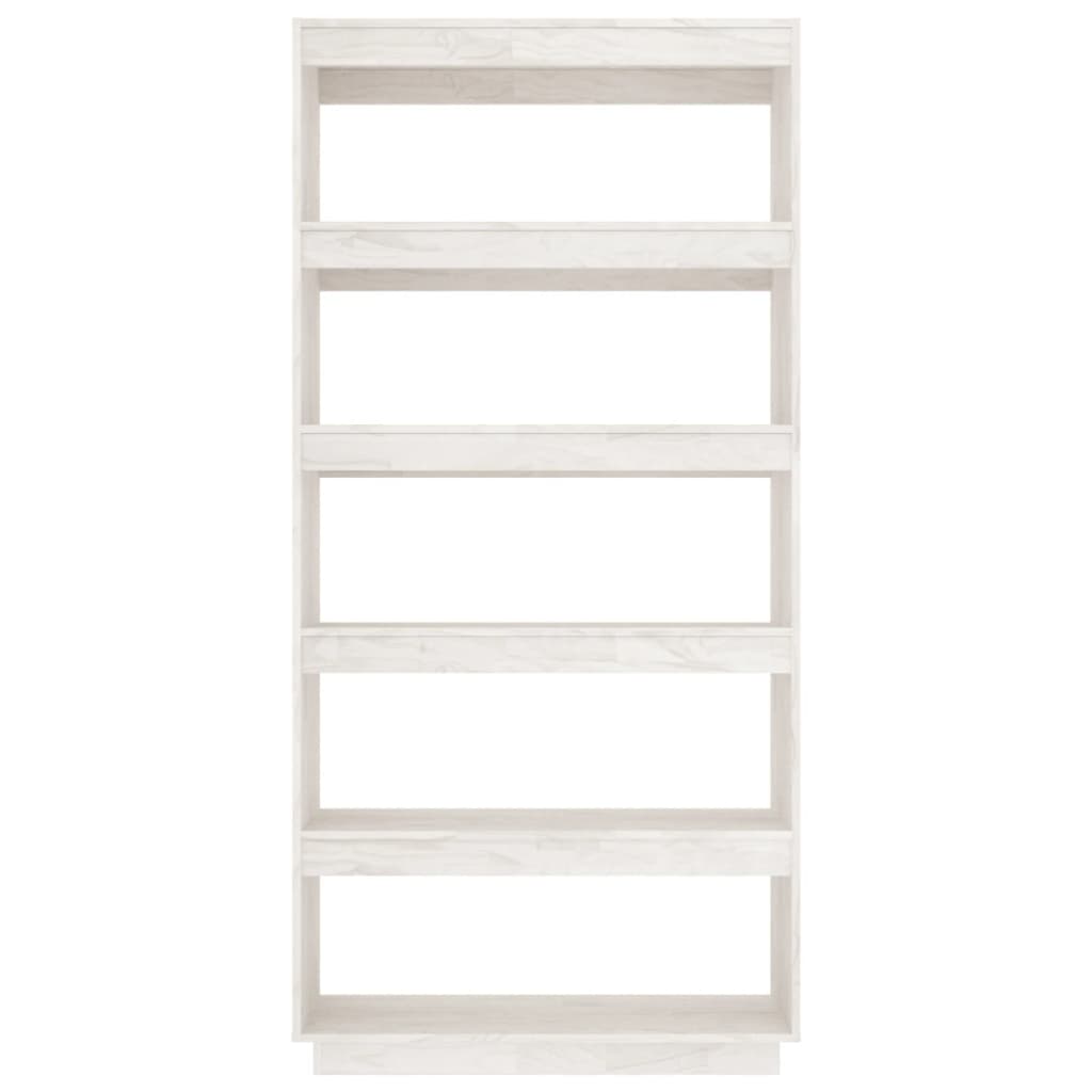 Bibliothèque/Séparateur de pièce Blanc 80x35x167 cm Pin massif - XIOS
