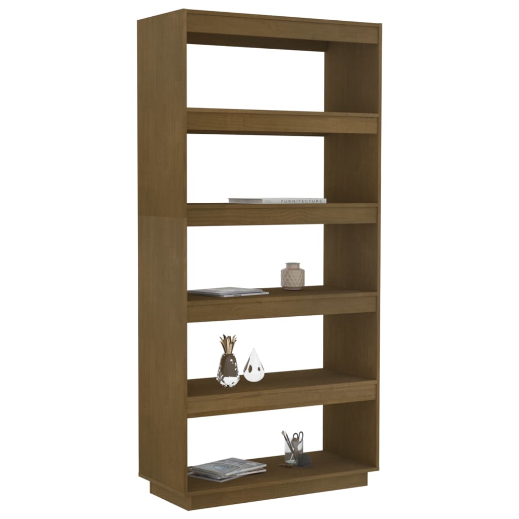 Bibliothèque/Séparateur de pièce Marron miel 80x35x167 cm Pin - XIOS