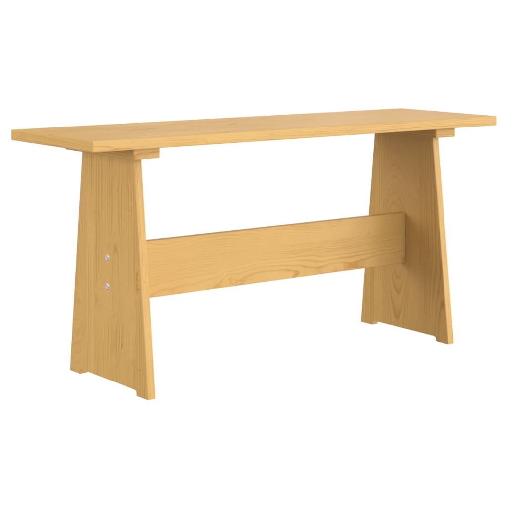 Ensemble à manger REINE 3 pcs marron miel bois de pin massif - XIOS