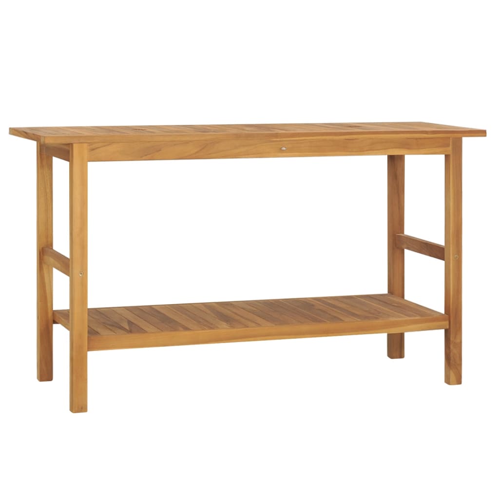 Meuble de salle de bain Bois de teck solide 132x45x75 cm