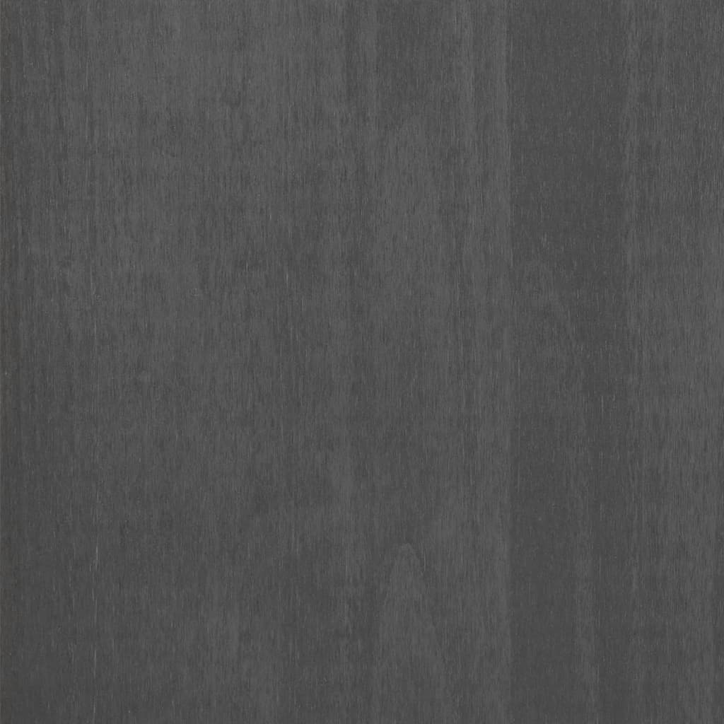 Tables de chevet HAMAR 2 pcs Gris foncé 40x35x62 cm Bois massif