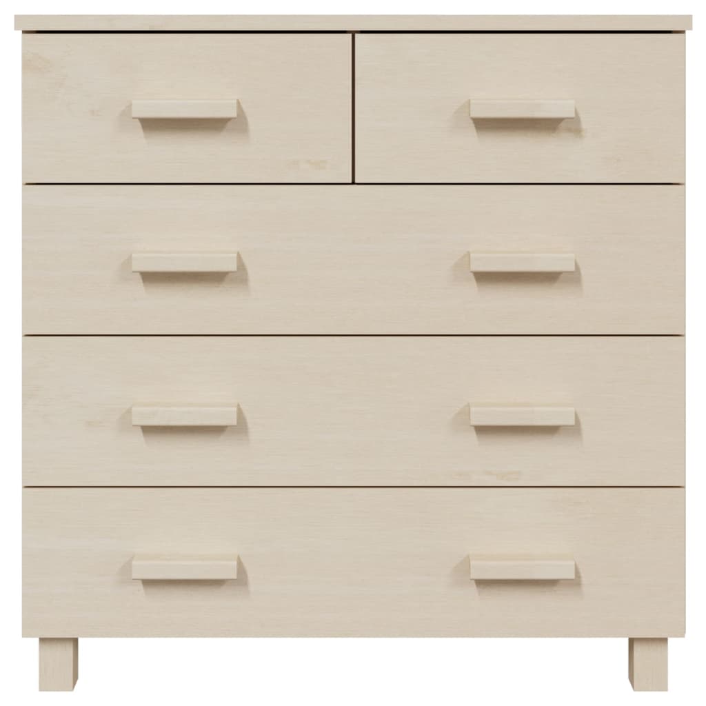 Buffet HAMAR Marron miel 79x40x80 cm Bois massif de pin - XIOS