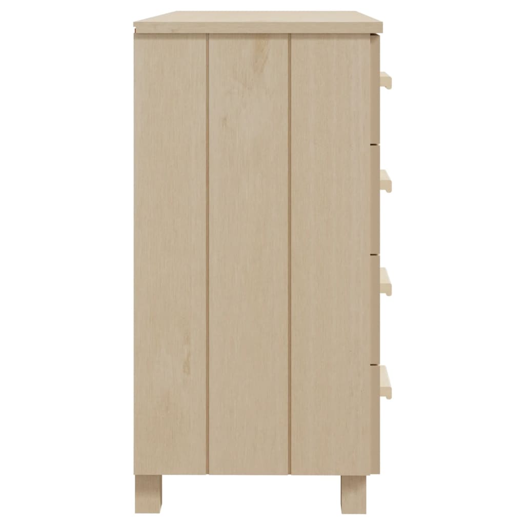 Buffet HAMAR Marron miel 79x40x80 cm Bois massif de pin - XIOS
