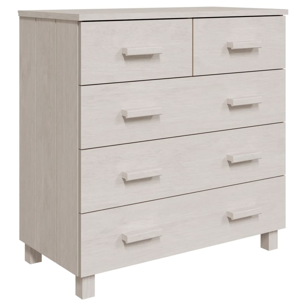 Buffet HAMAR Blanc 79x40x80 cm Bois massif de pin - XIOS