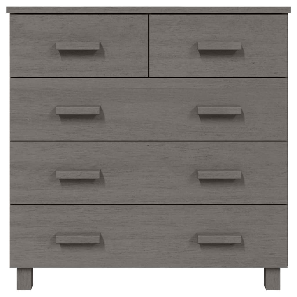 Buffet HAMAR Gris clair 79x40x80 cm Bois massif de pin - XIOS