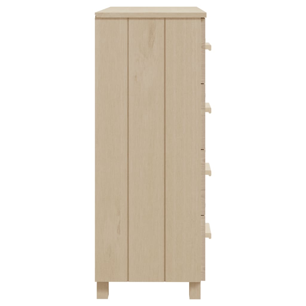 Buffet HAMAR Marron miel 79x40x103,5 cm Bois massif de pin - XIOS
