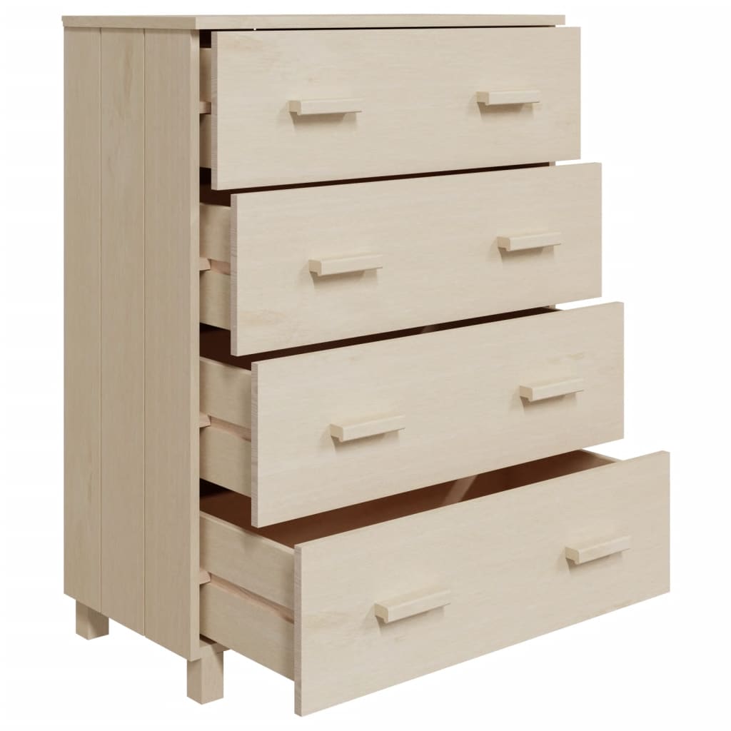 Buffet HAMAR Marron miel 79x40x103,5 cm Bois massif de pin - XIOS