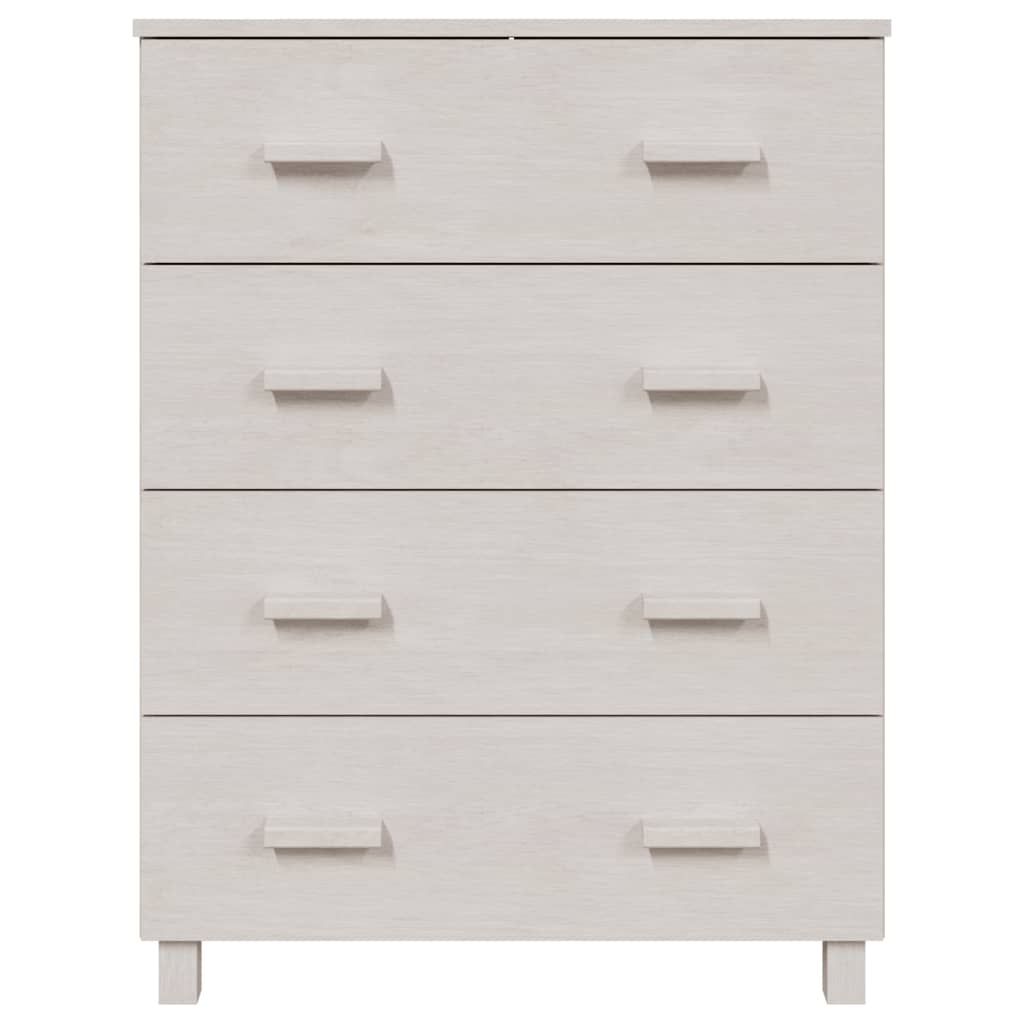 Buffet HAMAR Blanc 79x40x103,5 cm Bois massif de pin - XIOS