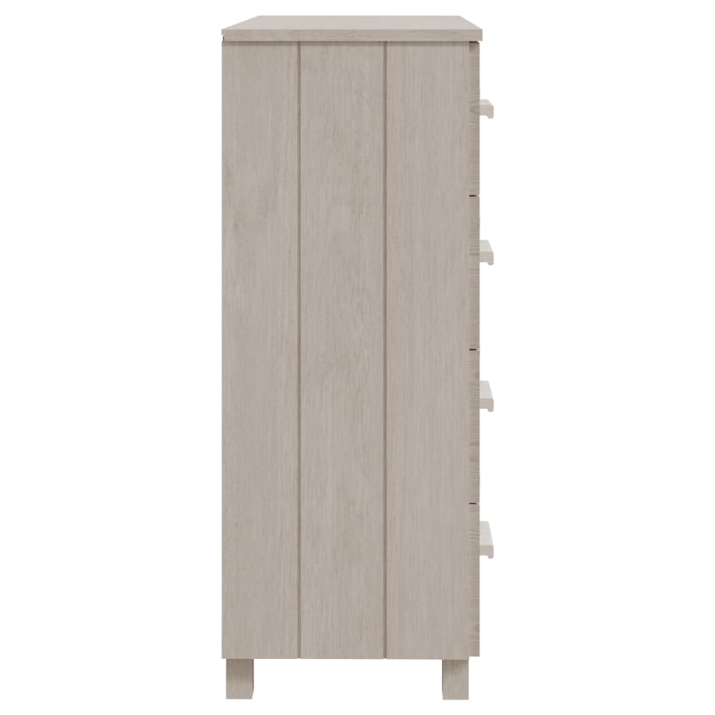 Buffet HAMAR Blanc 79x40x103,5 cm Bois massif de pin - XIOS