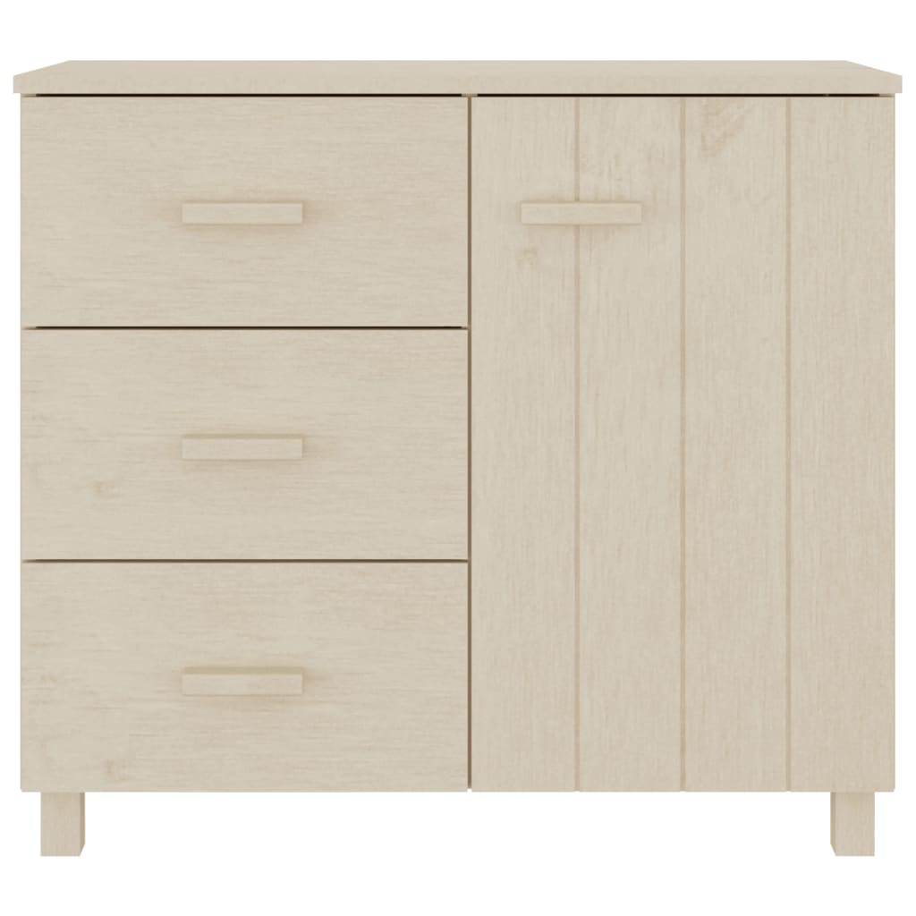 Buffet HAMAR Marron miel 90x40x80 cm Bois massif de pin - XIOS