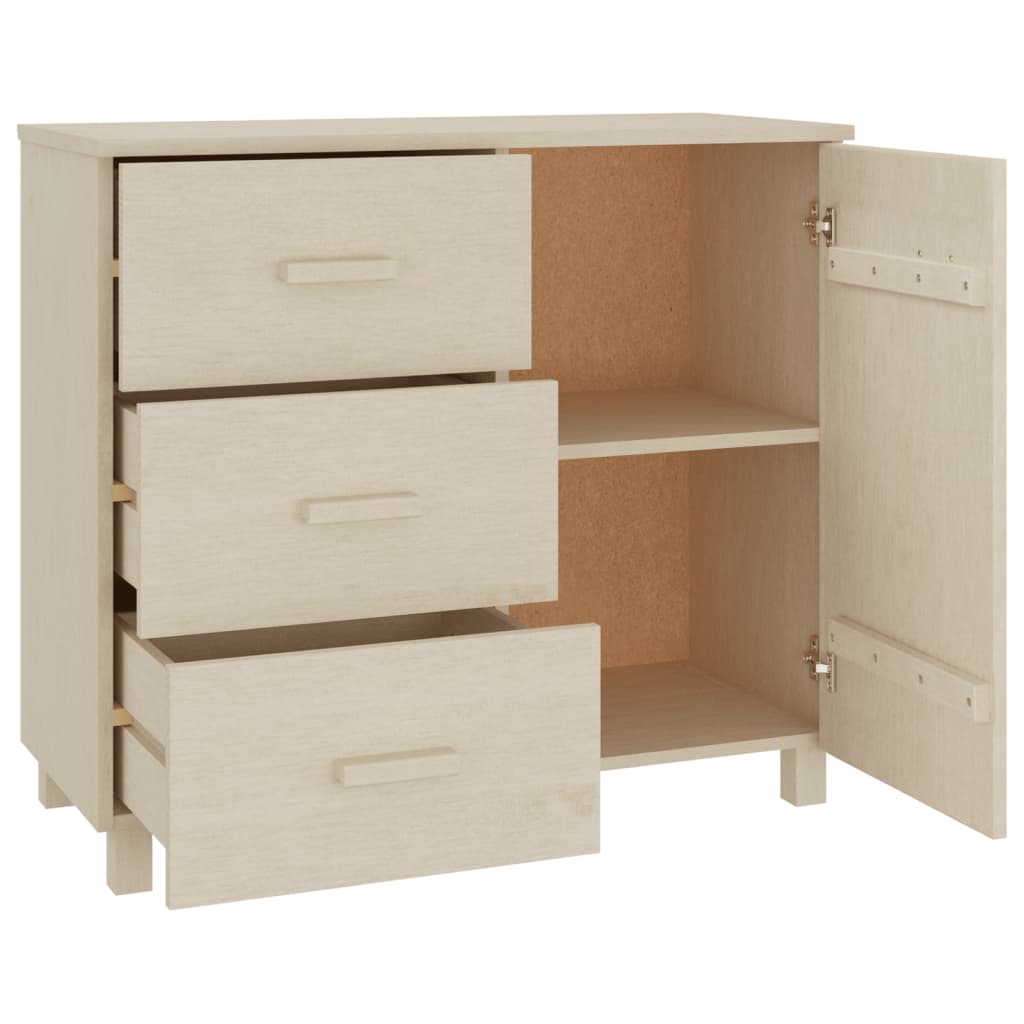 Buffet HAMAR Marron miel 90x40x80 cm Bois massif de pin - XIOS