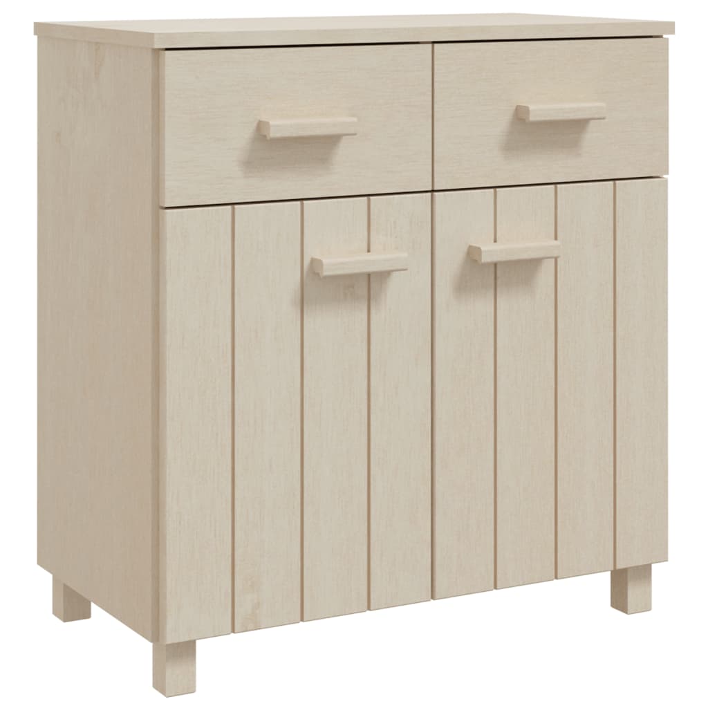 Buffet HAMAR Marron miel 79x40x80 cm Bois massif de pin - XIOS